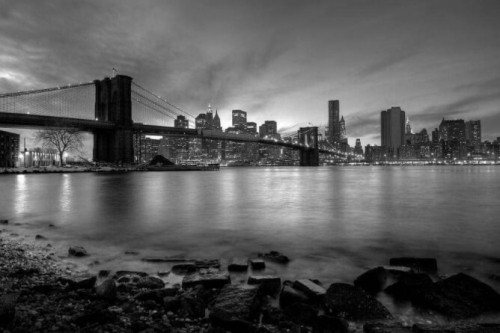 Фотошпалери Бруклінський міст вночі